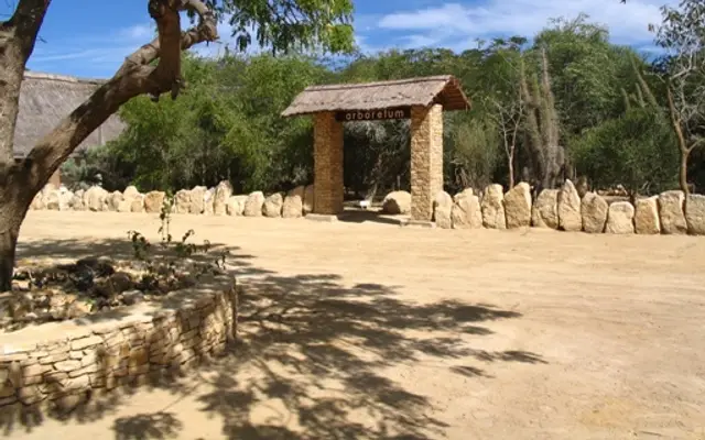 The arboretum's entrance